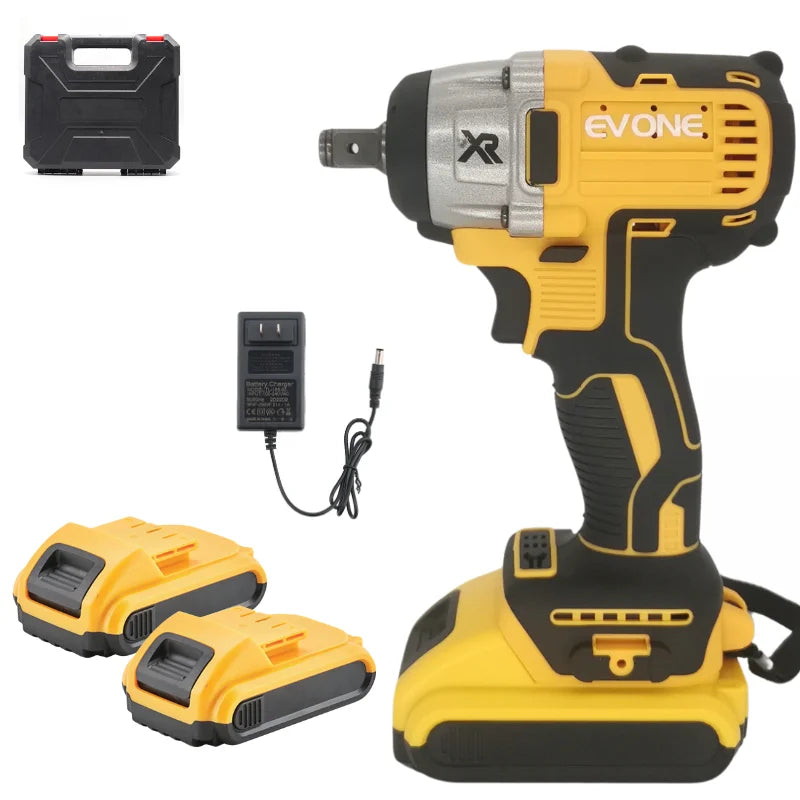 18V 21VLithium Tool Li-ion Battery Brushless Electric High Torque Cordless Impact Wrench Set Power Tools