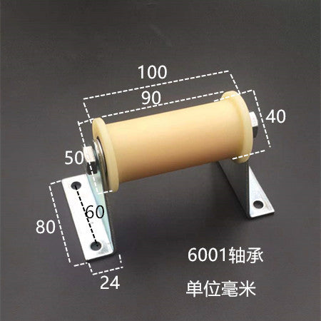 Dunang H-slot track pulley bearing wheel roller nylon belt tensioning wheel chain wheel I-slot plastic wheel guide