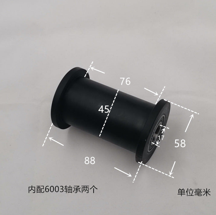 Dunang H-slot track pulley bearing wheel roller nylon belt tensioning wheel chain wheel I-slot plastic wheel guide