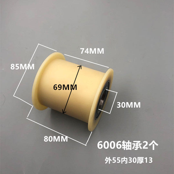 Dunang H-slot track pulley bearing wheel roller nylon belt tensioning wheel chain wheel I-slot plastic wheel guide